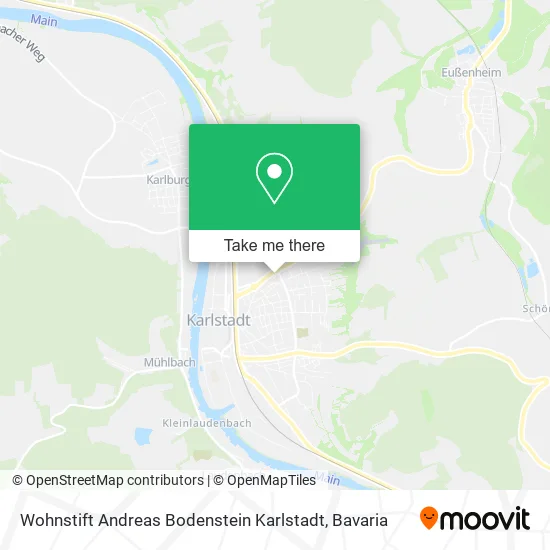 Карта Wohnstift Andreas Bodenstein Karlstadt