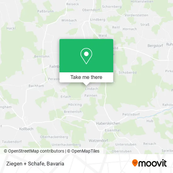 Карта Ziegen + Schafe