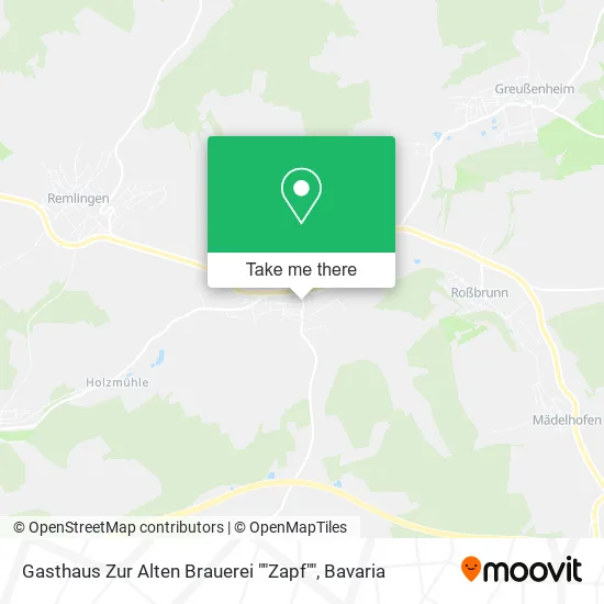 Карта Gasthaus Zur Alten Brauerei ""Zapf""