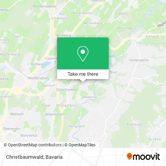 Карта Christbaumwald