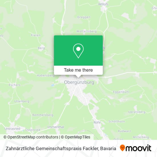 Zahnärztliche Gemeinschaftspraxis Fackler map