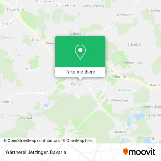 Gärtnerei Jetzinger map