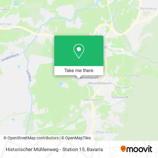Карта Historischer Mühlenweg - Station 15