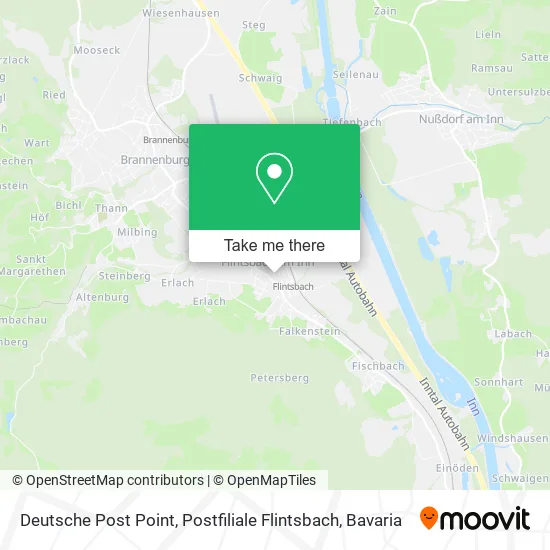 Карта Deutsche Post Point, Postfiliale Flintsbach