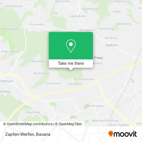 Карта Zapfen-Werfen