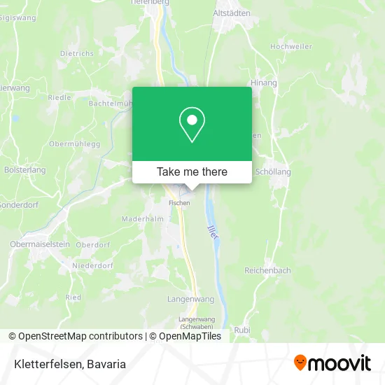 Карта Kletterfelsen