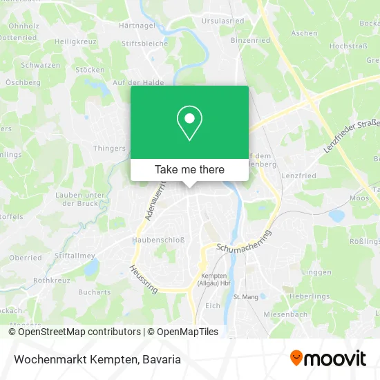 Карта Wochenmarkt Kempten