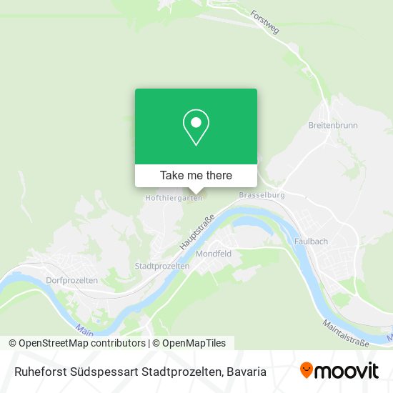 Ruheforst Südspessart Stadtprozelten map