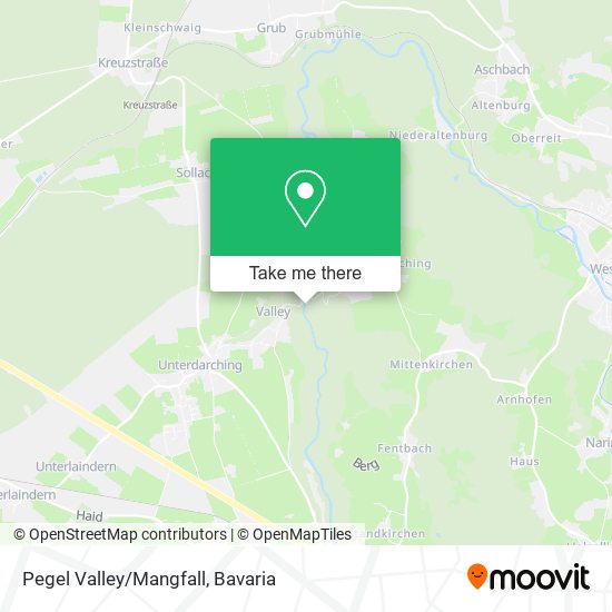 Карта Pegel Valley/Mangfall