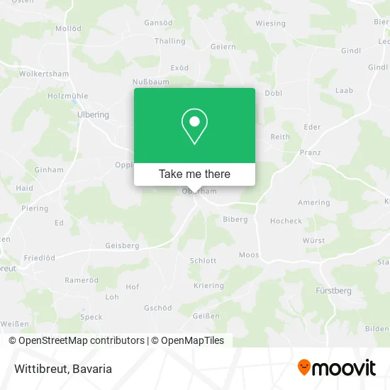 Карта Wittibreut