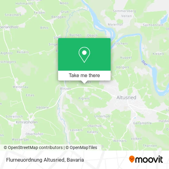 Карта Flurneuordnung Altusried