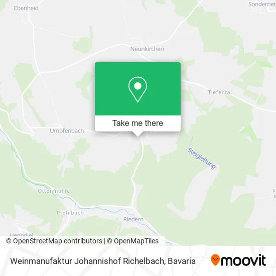 Карта Weinmanufaktur Johannishof Richelbach
