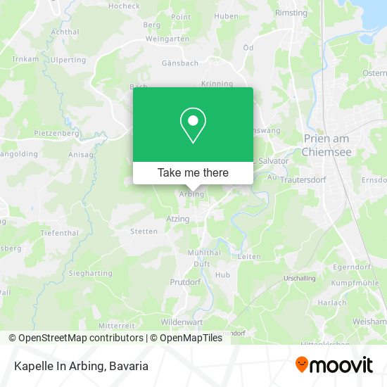 Kapelle In Arbing map