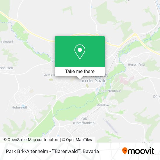 Park Brk-Altenheim - ""Bärenwald"" map
