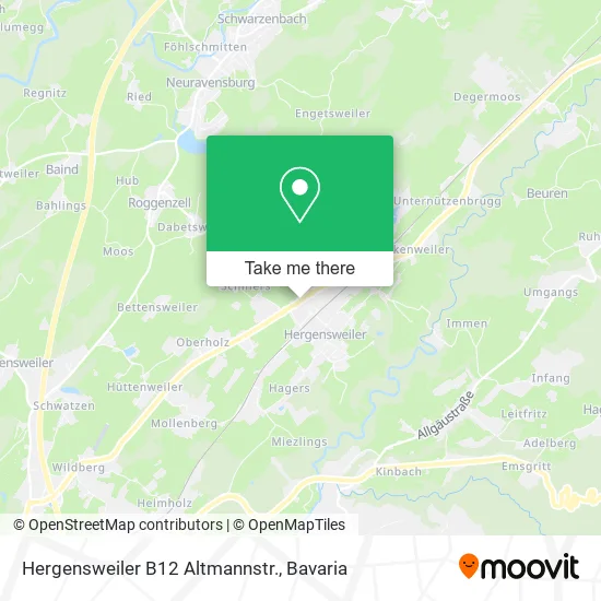 Карта Hergensweiler B12 Altmannstr.