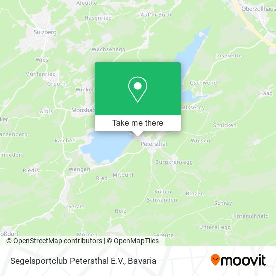 Segelsportclub Petersthal E.V. map