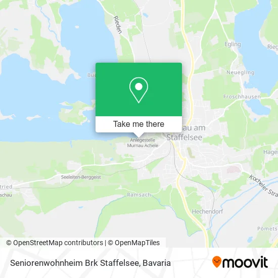Карта Seniorenwohnheim Brk Staffelsee