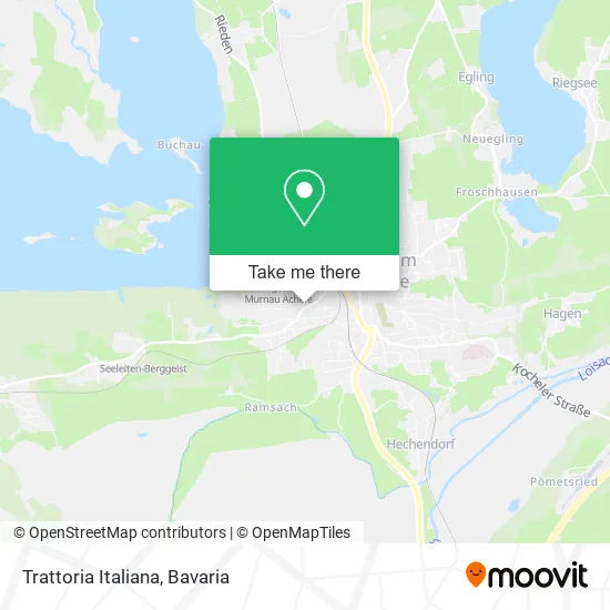 Карта Trattoria Italiana