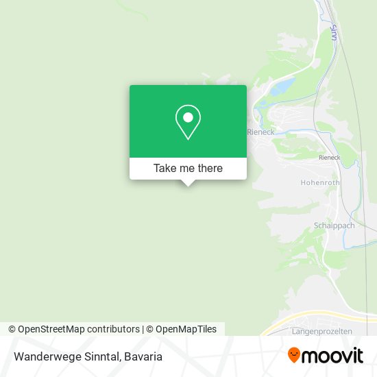 Карта Wanderwege Sinntal