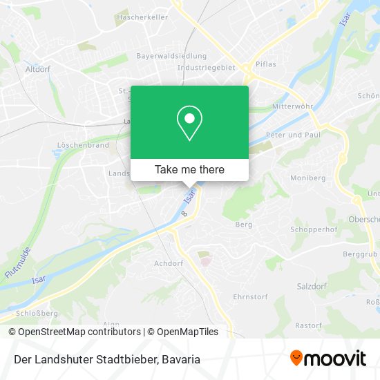 Der Landshuter Stadtbieber map