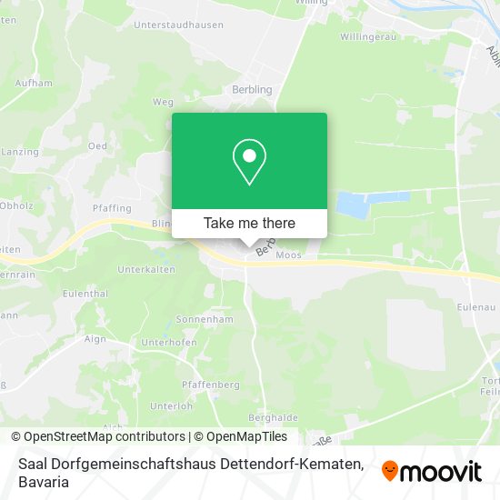 Saal Dorfgemeinschaftshaus Dettendorf-Kematen map