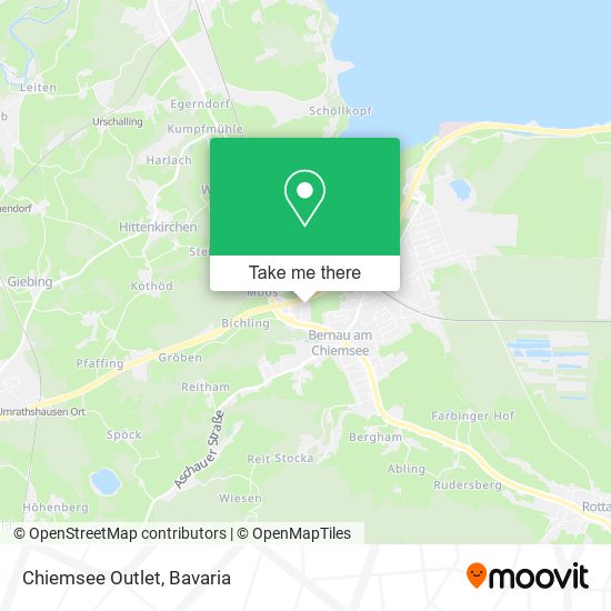 Chiemsee Outlet map