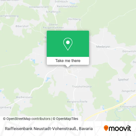 Карта Raiffeisenbank Neustadt-Vohenstrauß.