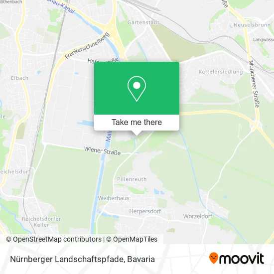 Карта Nürnberger Landschaftspfade