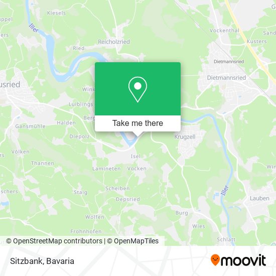 Sitzbank map