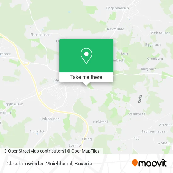 Карта Gloadürnwinder Muichhäusl