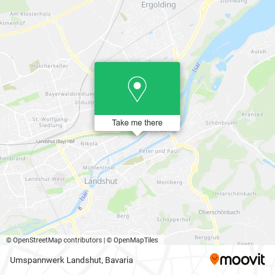 Карта Umspannwerk Landshut
