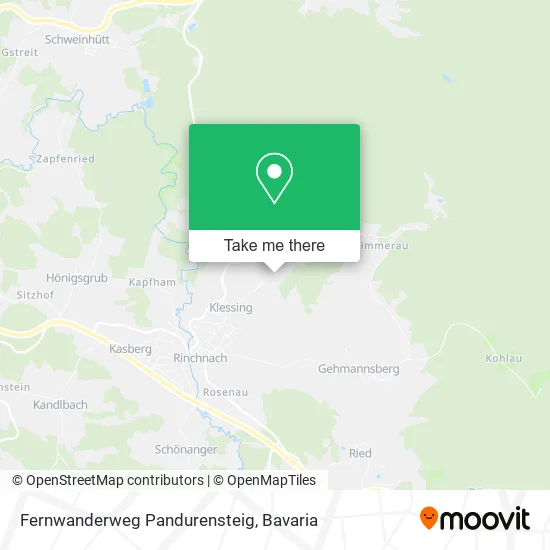 Карта Fernwanderweg Pandurensteig
