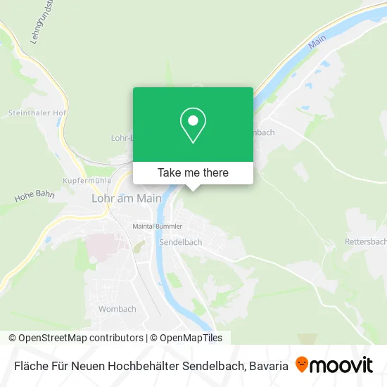 Карта Fläche Für Neuen Hochbehälter Sendelbach