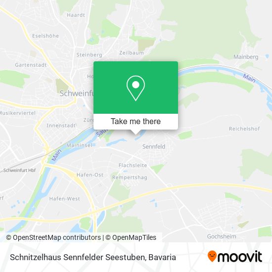 Schnitzelhaus Sennfelder Seestuben map