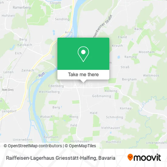 Карта Raiffeisen-Lagerhaus Griesstätt-Halfing