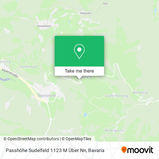 Passhöhe Sudelfeld 1123 M Über Nn map