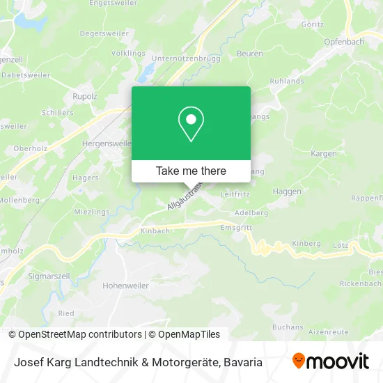 Карта Josef Karg Landtechnik & Motorgeräte
