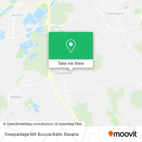 Карта Kneipanlage Mit Boccia-Bahn