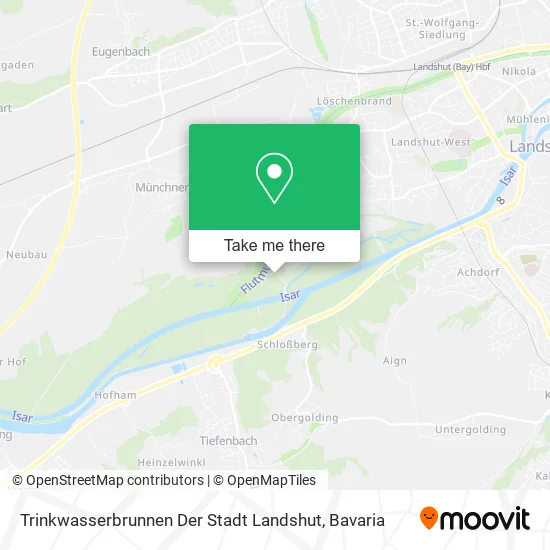 Карта Trinkwasserbrunnen Der Stadt Landshut