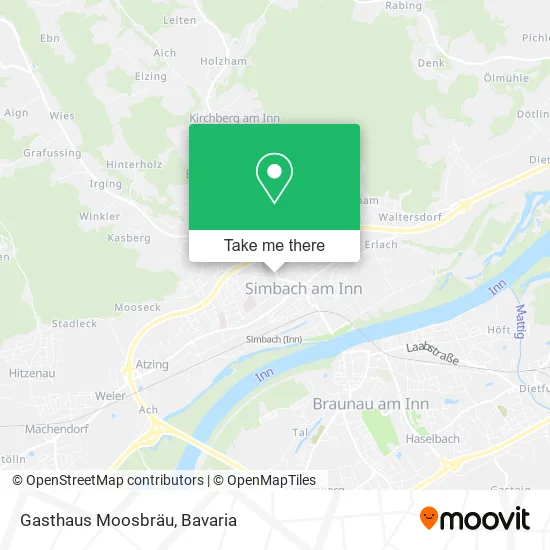 Карта Gasthaus Moosbräu