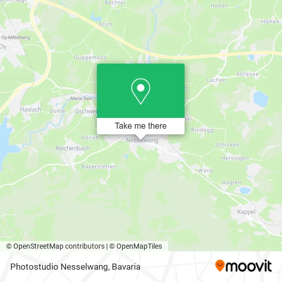 Карта Photostudio Nesselwang