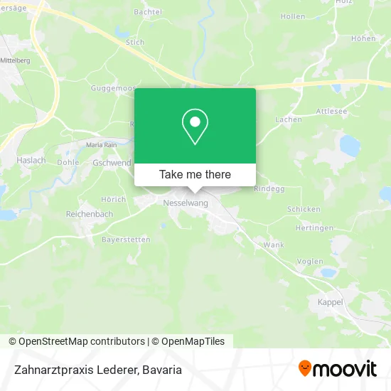 Карта Zahnarztpraxis Lederer