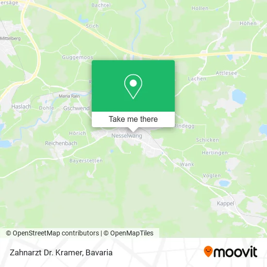 Карта Zahnarzt Dr. Kramer