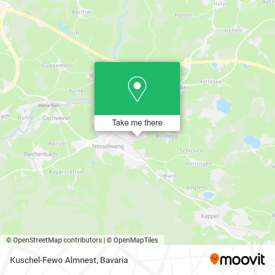 Kuschel-Fewo Almnest map