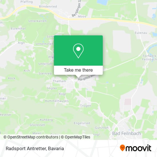 Radsport Antretter map