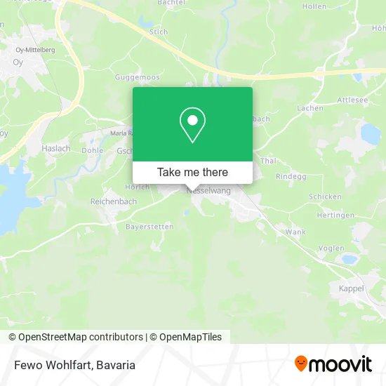 Карта Fewo Wohlfart