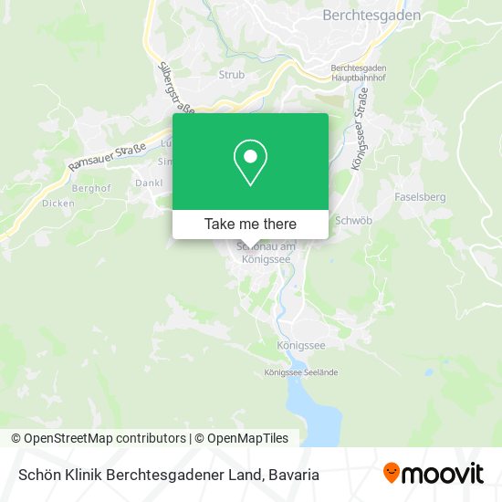 Карта Schön Klinik Berchtesgadener Land