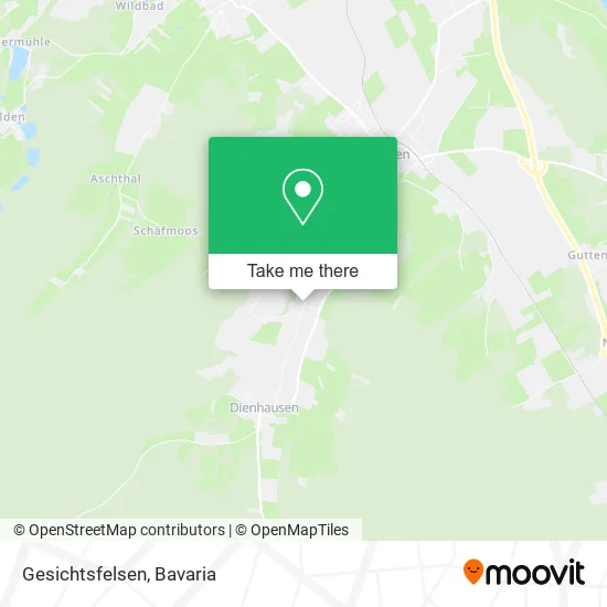 Карта Gesichtsfelsen