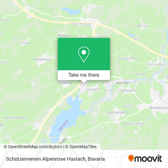 Карта Schützenverein Alpenrose Haslach