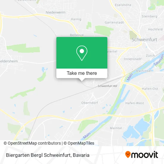 Карта Biergarten Bergl Schweinfurt